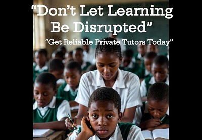 Kenyan classroom scene showing contrast: worried student in supportive teacher helping small group, crowded classroom in background